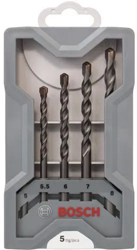 Bosch Betonbohrer-Set CYL-3 5-tlg.D.5/5,5/6/7/8mm i.Ku.-kassette
