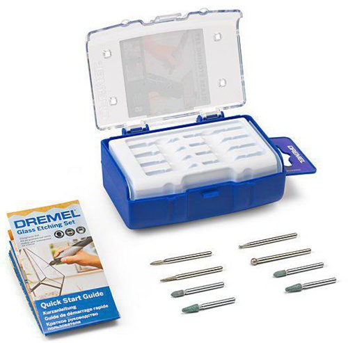 Bosch Glasgravur-Set DREMEL® 8tlg. m.Schleifsteinen Koffer 