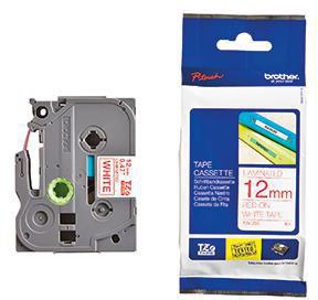 Brother Schriftbandkassette TZE232 12mmx8m laminiert rt auf ws