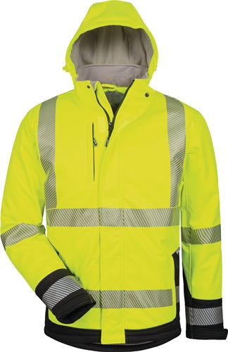 Warnschutz-Softshelljacke Melvin Gr.L gelb/schwarz ELYSEE
