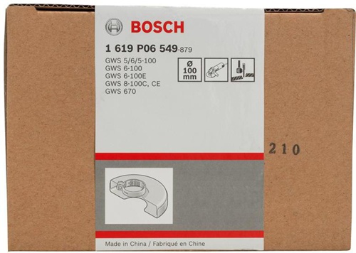 Bosch Schutzhaube D.100mm m.Deckblech m.Spannband/Schraubverschl. zum Trennschleifen
