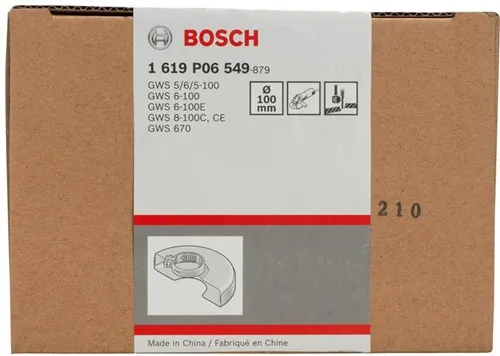 Bosch Schutzhaube D.100mm m.Deckblech m.Spannband/Schraubverschl. zum Trennschleifen