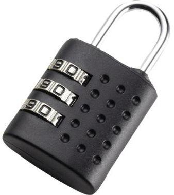 JSA Zahlenschloss 70553 3stellig Kunststoff/Metall schwarz