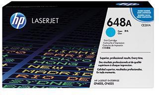 HP Toner CE261A 648A 11.000Seiten cyan