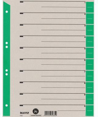Leitz Trennblatt 16520055 DIN A4 230g Karton grün 100 St./Pack.