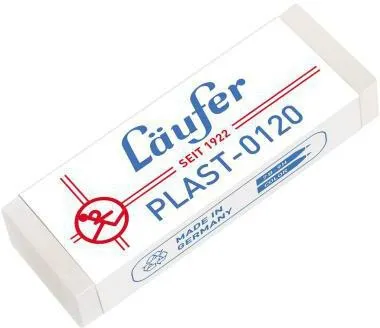 LÄUFER Radierer Plast 01200 Kunststoff transluzent