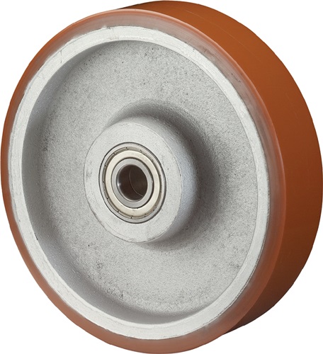 Ersatzrad D.150mm Trgf.700kg Polyurethan/Guss Achs-D.20mm Nabenl.50mm BS ROLLEN