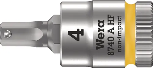 Steckschlüsseleinsatz 8740 A HF 1/4 Zoll SW 4mm L.28mm WERA