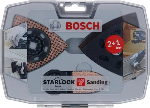 Bosch Schleifzbehör-Set Best of Sanding 6tlg. m.3Schleifplatten/Schleifpapier