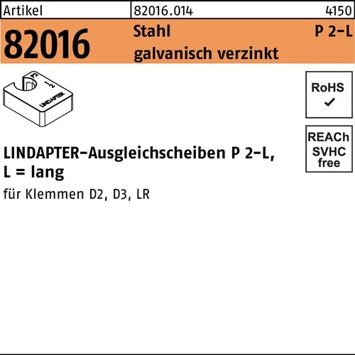 Ausgleichscheibe R 82016 GTW 40 P2 M20/20,0 Stahl galv.verz. 1St. LINDAPTER