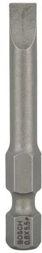 Bosch Schrauberbit Extra-Hart ISO1173 E6.3 S0,8x5,5mm L.49mm 1/4Zoll-Außen-6kt 3erPack