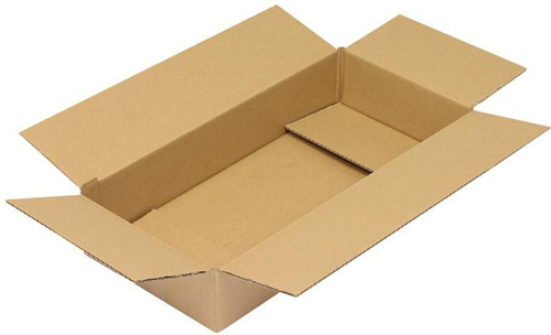 Faltkarton 1-wellig Maße 420x200x80mm Qualität 1.20 B braun TRANSPAK