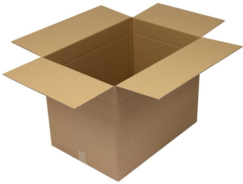 Faltkarton 1-wellig Maße 650x450x500mm Qualität 1.30 C braun TRANSPAK