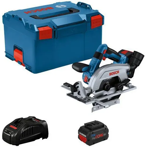 Bosch Akkuhandkreissäge GKS 18V-57-2 L Blatt-D.165mm 5000 1/min m.2xAkku 5,5Ah L-BOXX