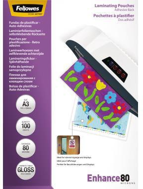 Fellowes Laminierfolie Enhance 80 5302302 DIN A3 tr 100 St./Pack.