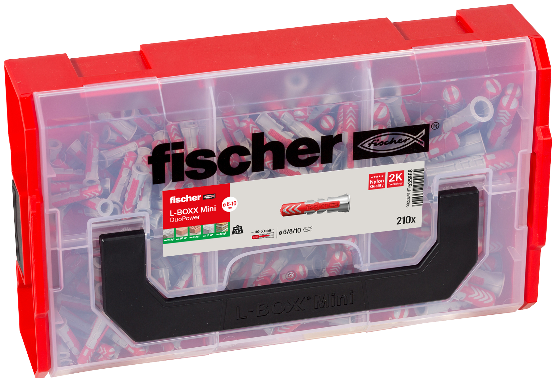 fischer L-BOXX mini DuoPower (210 Teile)