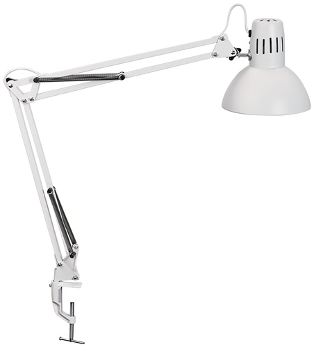 Schreibtischleuchte Metall weiß H.44cm Klemmfuß LED MAUL