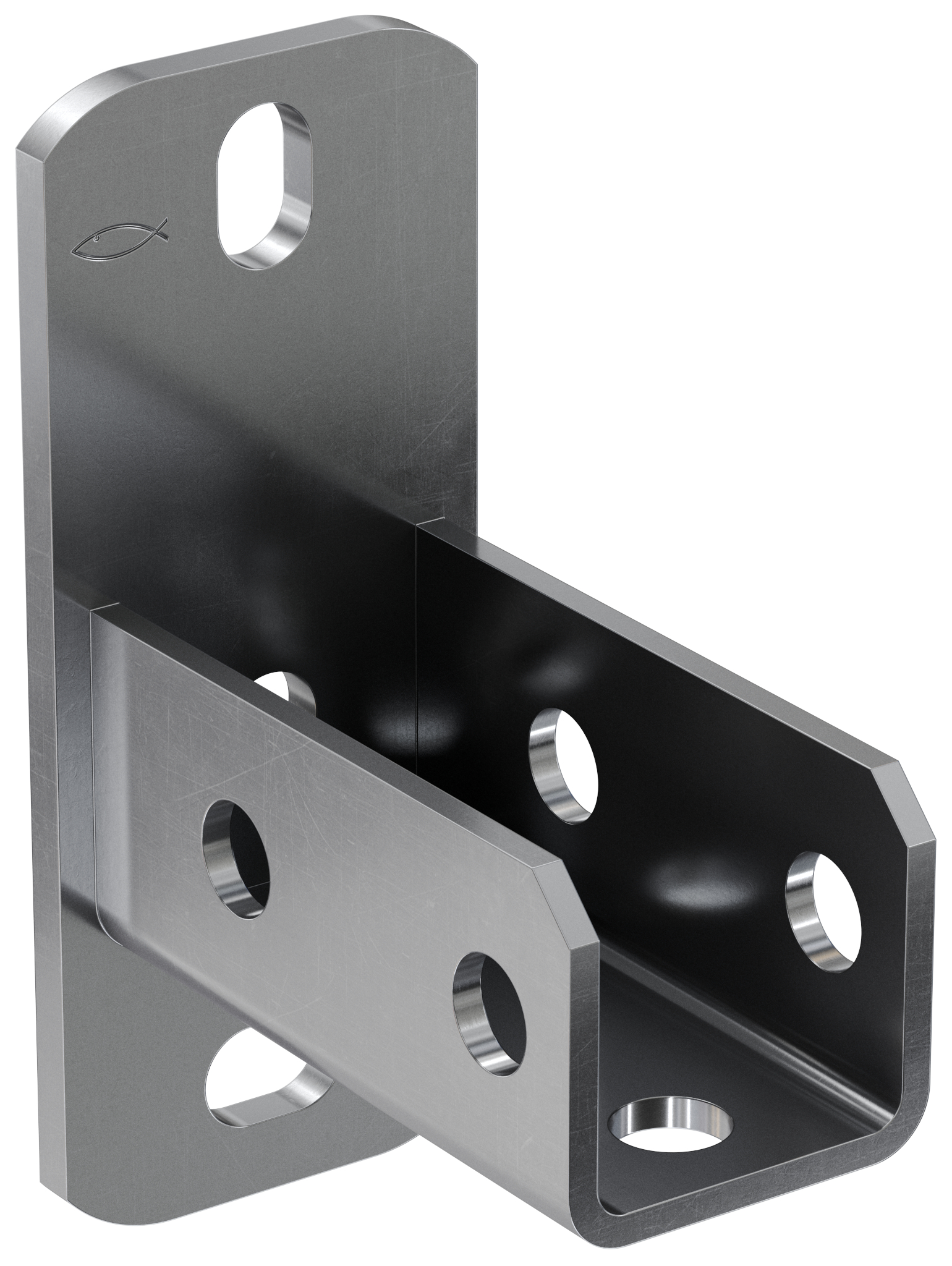 fischer Sattelflansch SF L 41 nicht rostender Stahl A4