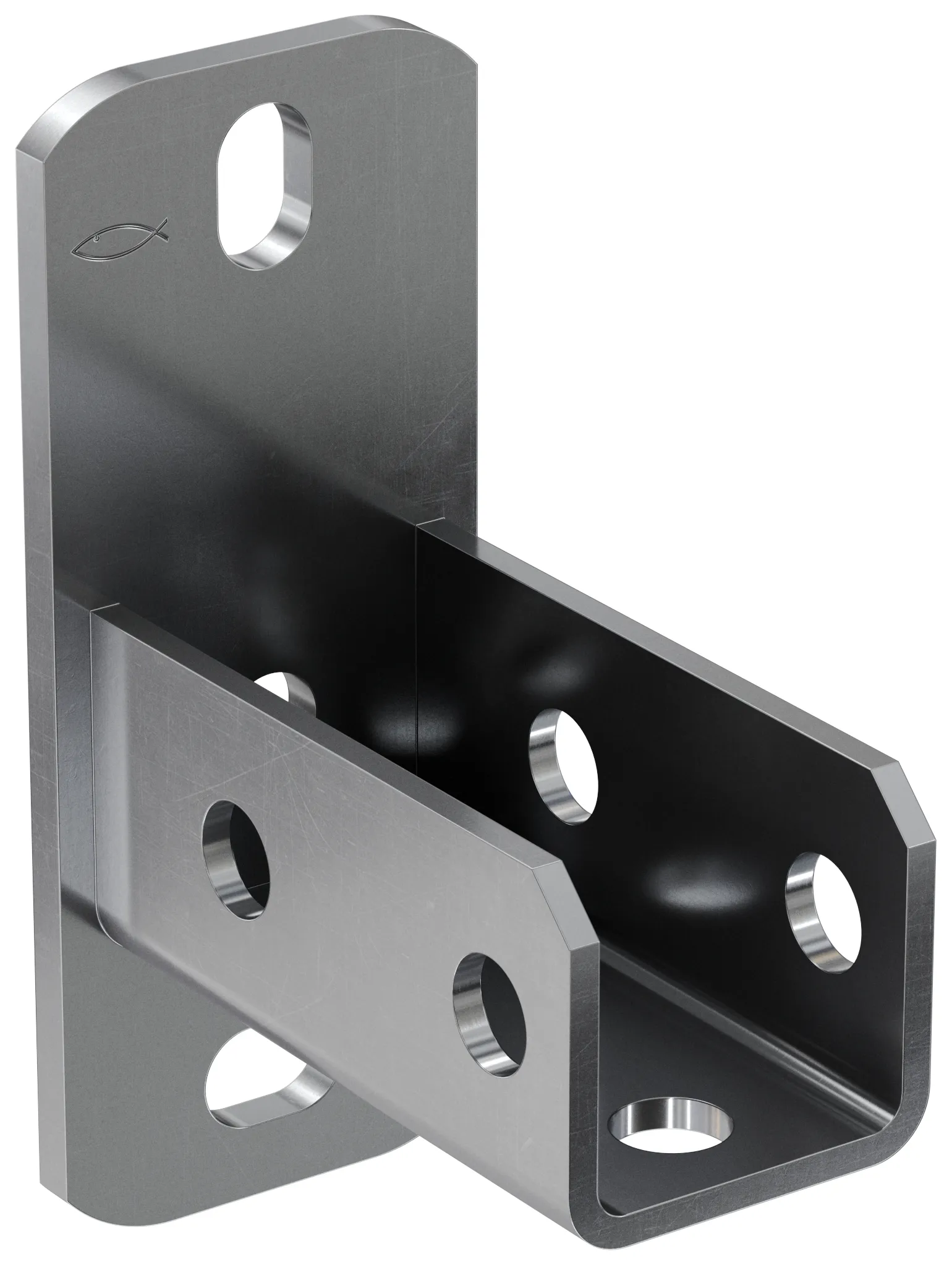 fischer Sattelflansch SF L 41 nicht rostender Stahl A4