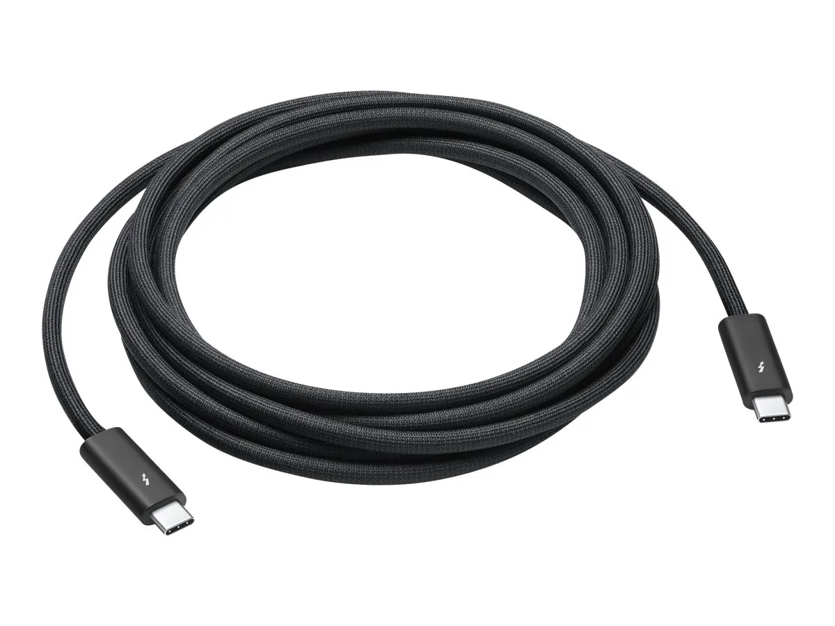 Apple Thunderbolt 4 Pro Kabel, Schwarz, 3m