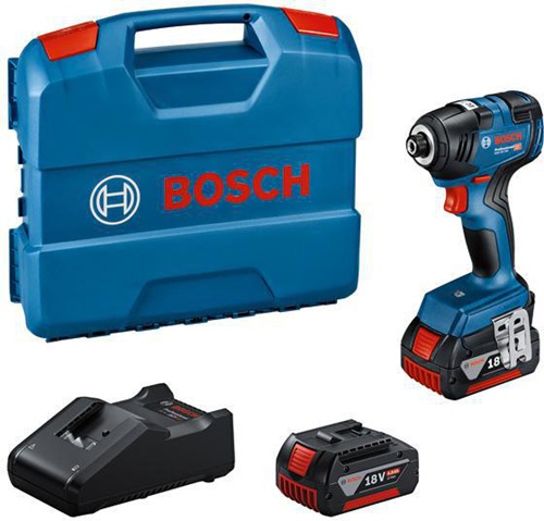 Bosch Akku-Drehschlagschrauber GDR 18V-200 Schlagz.0-4000 1/Min m.2Akkus 4Ah L-Case