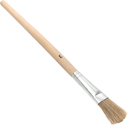 Emaillelackpinsel Weißblech roher Holzstiel NÖLLE