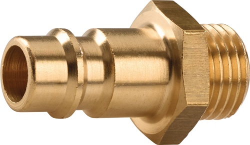 TECWERK Stecknippel Messing blank Stecker DN 7,2 