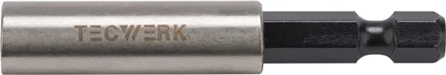 TECWERK Bithalter 1/4 Zoll F 6,3 1/4 Zoll C 6,3 Magnet L.60mm