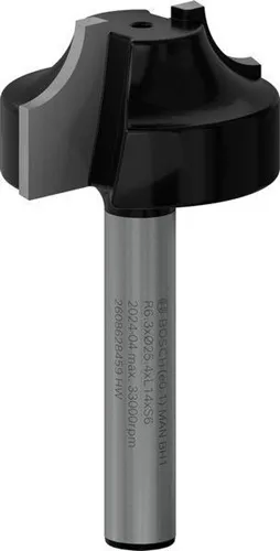Bosch Profilfräser E Arbeits-L.14mm D.25,4mm L.46mm Schaft 6mm Radius 6,3mm