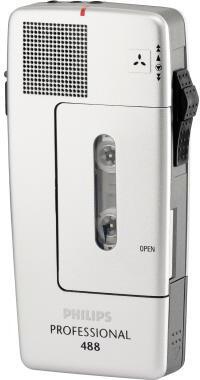Philips Diktiergerät Pocket Memo 488 Professional LFH0488/00B silber