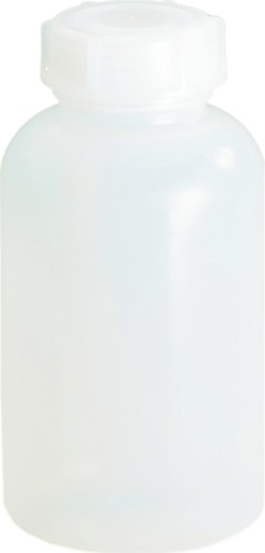 Weithalsflasche Gesamt-H.120mm Gesamt-D.64mm PE (LDPE) naturfarben Inh.250ml