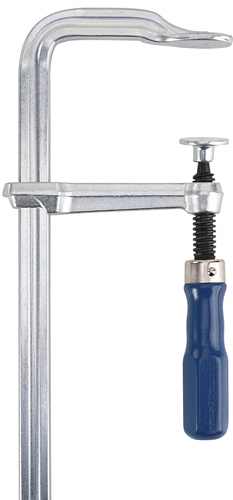 TECWERK Ganzstahlschraubzwinge Holzgriff 
