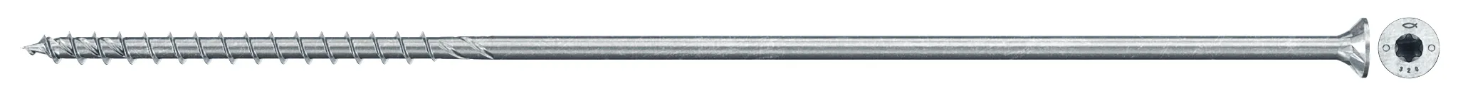 fischer PowerFast FPF II CTP 8,0 x 400 BC 50 Senkkopf mit Innenstern TX Teilgewinde galvanisch verzinkt blau passiviert