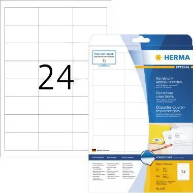 HERMA Etikett 4227 64,6x33,8mm A4 weiß 600 St./Pack.
