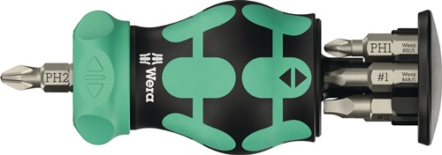 Magazinbithalter KK Stubby Magazin RA 4 6-tlg.Z Schlitz/PH/PZ/4-KT.WERA