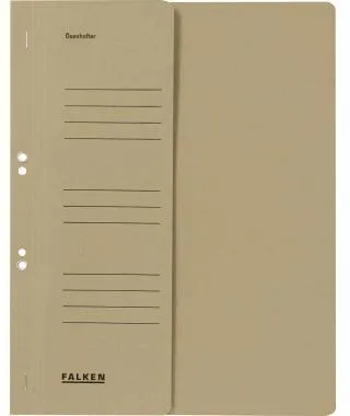 Falken Ösenhefter 80003866 DIN A4 halber Deckel Behördenheftung grau