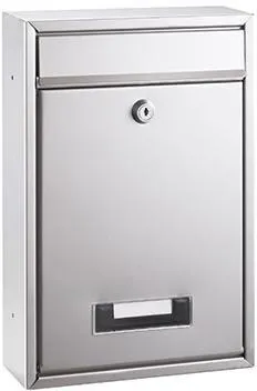ALCO Briefkästen silber mit Sich- fenster und Namenshalter