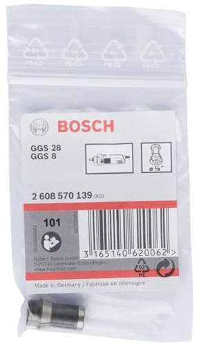 Bosch Spannzange D.1/8Zoll o.Spannmutter f.GGS 8C/28/C/CE/LC/LCE/LPC Prof. 