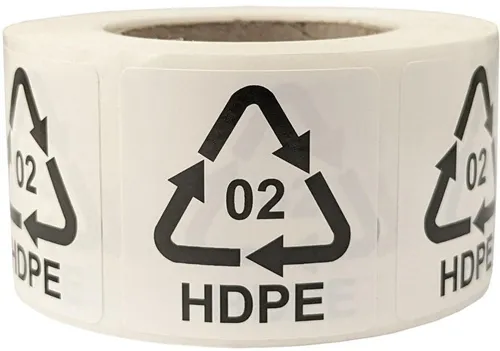 Etiketten f.Italien Maße 35x35mm Haftfolie weiß selbstklebend Aufdruck 02 HDPE
