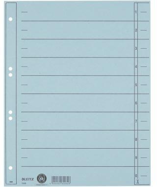 Leitz Trennblatt 16580030 A4 230g Karton hellblau 100 St./Pack.