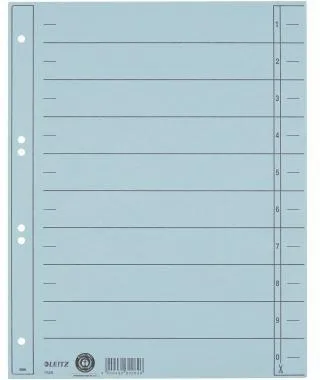 Leitz Trennblatt 16580030 A4 230g Karton hellblau 100 St./Pack.