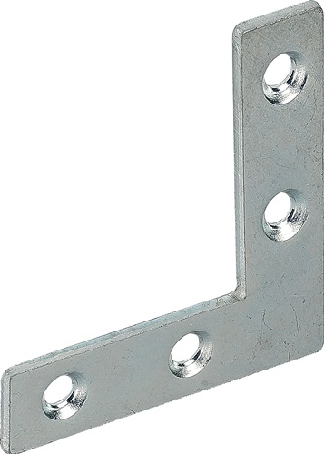 Flachwinkel L.75x75mm B.12mm S.1,5mm STA blau verz.VORMANN