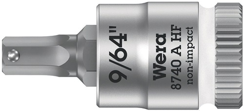 Steckschlüsseleinsatz 8740 A HF 1/4 Zoll i6-KT.SW 9/64 Zoll L.28,0mm WERA