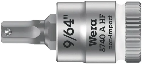 Steckschlüsseleinsatz 8740 A HF 1/4 Zoll i6-KT.SW 9/64 Zoll L.28,0mm WERA