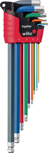 Sechskantwinkelschraubendrehersatz 369F 10-tlg.ErgoStar Hal.SW 1,5-10mm