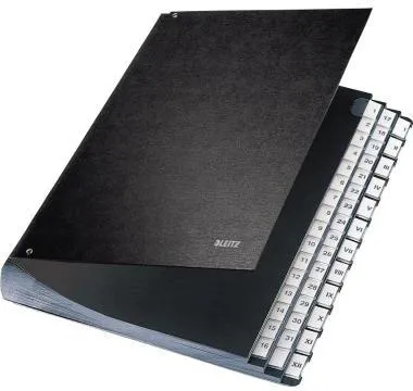 Leitz Pultordner 58440095 DIN A4 44Fächer Hartpappe schwarz