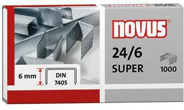 NOVUS Heftklammer 040-0026 24/6 Super verzinkt 1.000 St./Pack.