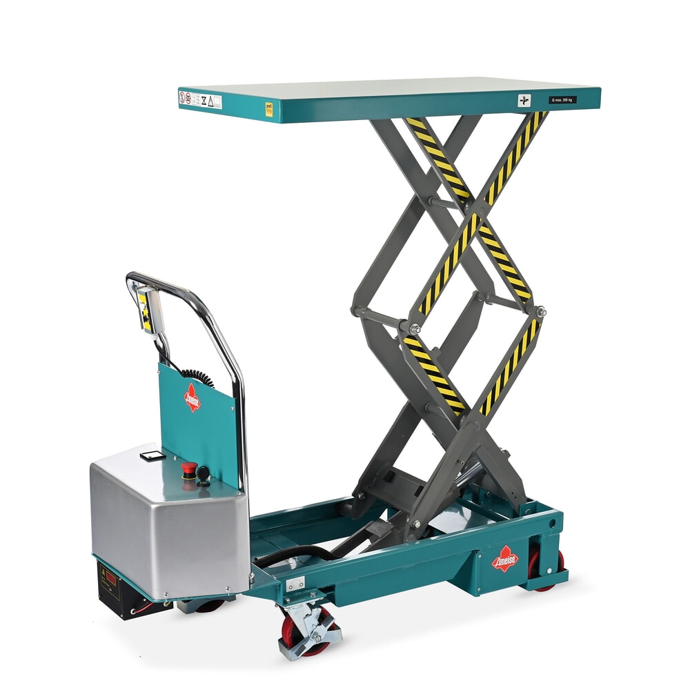 Scheren-Hubtischwagen Ameise® LTT 0.35 mit Doppel-Schere, elektrisch
