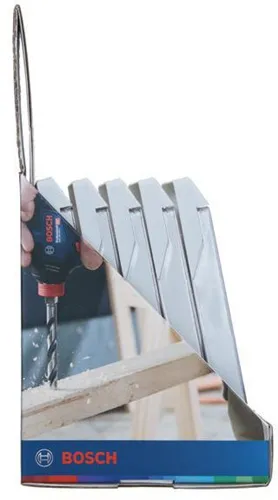 Bosch Spiralbohrer-Set PoinTeQ DIN338 5tlg.D.2-6mm Arbeits-L.24/33/43/52/57mm HSS