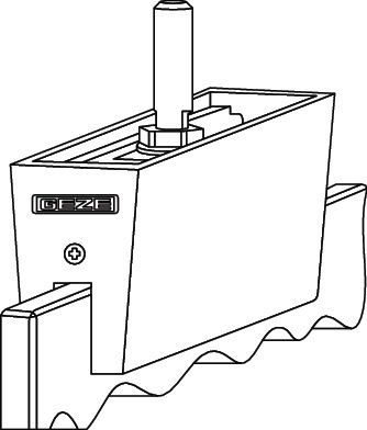 Glasklemmplatte EV1 b.140kg GEZE